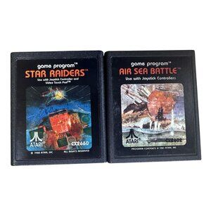 Vintage Atari 2600 Games 2 Games Air Sea Battle & Star Raiders